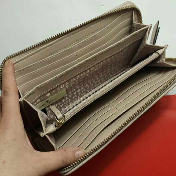 Kate Spade Neda Ward Place Leather Wallet NWT Zip - Picture 3 of 8